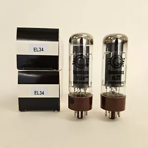 EL34 SVETLANA GENUINE 'WINGED C' NOS MATCHED PAIR VALVE TUBE - Picture 1 of 1