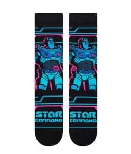  Herren L Stance Crew Socken Disney PIXAR Buzz Lightyear Star Command Schuhgröße 9-13 - Bild 1 von 15
