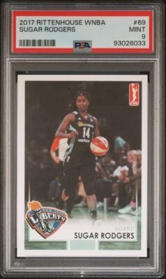 2017 Rittenhouse WNBA Sugar Rodgers PSA 9 New York Liberty Georgetown Hoyas - Image 1 of 2
