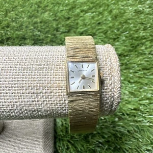 Vintage Ladies' Caravelle by Bulova Gold Tone Dainty Watch Mechanical 897 15mm - Picture 1 of 12