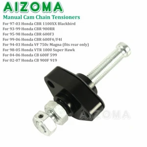 Black Timing Manual Cam Chain Tensioners For Honda CBR 900RR 600F3 VTR 1000 - Picture 1 of 12