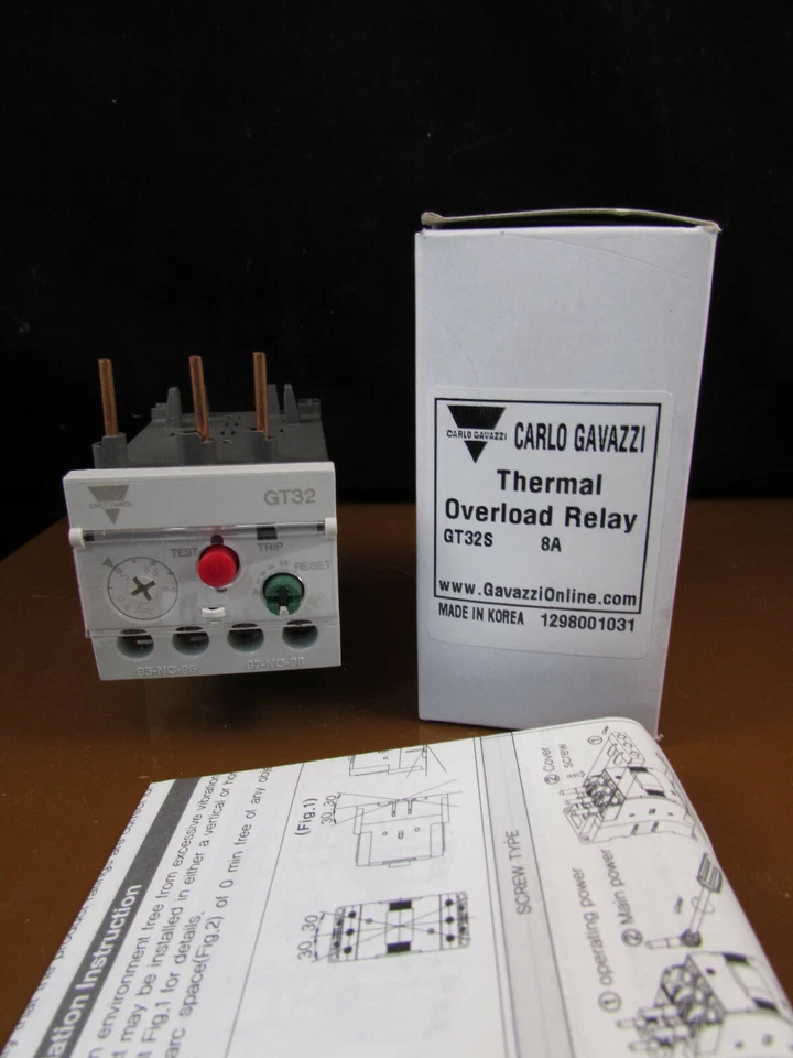 CARLO GAVAZZI GT32S 8A Thermal Overload Relay - Image 1 of 1