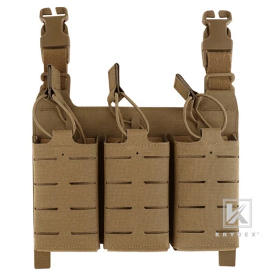 KRYDEX Tactical KTAR Solapa Frontal 5.56 Triple Mag Cargador Bolsa Porta Carteles Foto 1 de 4
