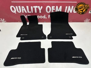 2015-21 MERCEDES CLASE C W205 SEDÁN INTERIOR PISO AMG JUEGO ALFOMBRILLAS OEM - Imagen 1 de 14