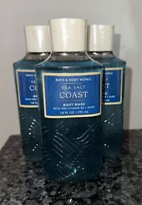 Bath and Body Works SEA SALT COAST Gel Doccia Lavaggio Set di 3 Difficili da Trovare - Foto 1 di 2