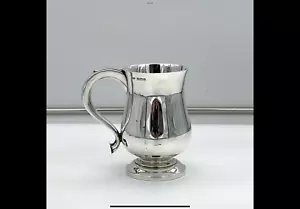 Taza moderna de plata esterlina de mediados del siglo XX Birmingham 1960 H Clifford Davi - Imagen 1 de 6