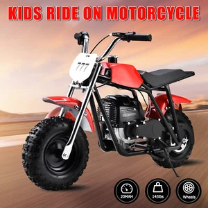 Kids Ride-On Motorcycle Mini Dirt Bike 20MAH Motorbike 4-Stroke 40cc Fast Speed - Picture 1 of 7
