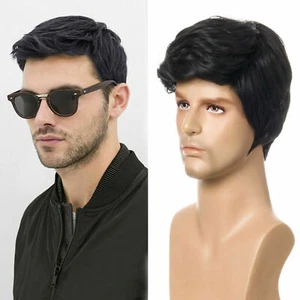 European and American Male Wigs, Short Hair Men, Chemical Fiber Headgear, Men's - Picture 1 of 4