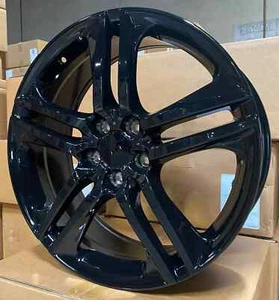 20" Gloss Black Wheels Fits Honda Accord Ex Lx Civic CR-V 20x8.5 5x114.3 Set 4 - Picture 1 of 4