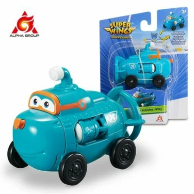 Hot  Super Wings 4 Mini Team Vehicles Action Figures Robot Transforming Kid Gift - Image 1 of 4
