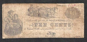 Moneda de 10 centavos de la guerra civil del distrito de Oxford, Pensilvania 1862 ~ condado de Chester - Imagen 1 de 2