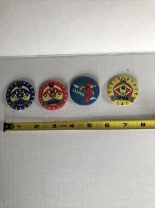 4- MIGHTY MORPHIN POWER RANGERS JASON Billy TRINI 1993 SABAN PIN BUTTONS - Bild 1 von 6