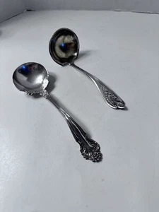 LOT OF 2 Vintage SILVERPLATED GRAVY LADLES Rogers - Picture 1 of 4