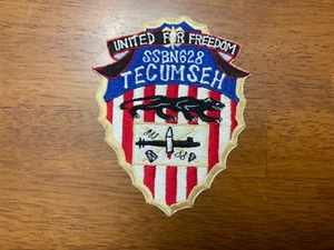 USN Navy Ballistic Missile Submarine Patch USS Tecumseh SSBN 628 #2 - Picture 1 of 3