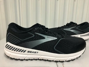 NEW Brooks Beast 20 Black White Grey 10 D 110327 1D 051 18 Running Shoes Walking - Picture 1 of 11