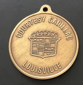 Etiqueta de identificación de token de Cadillac Louisville cortesía devolución si se encuentra Kentucy - Imagen 1 de 2