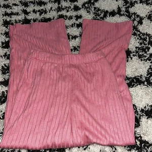 Roxy Ribbed Cotton Pants NWT Size Medium Mauve Glow Comfortable - Picture 1 of 5
