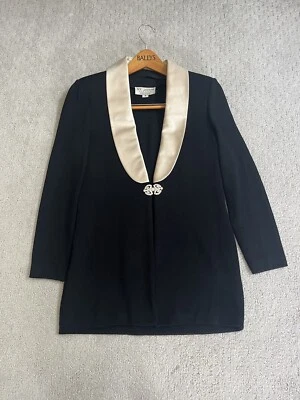 Traje de Noche Chaqueta St. John Talla 4 Usado Buen Estado con Solapa Desmontable  Foto 1 de 4