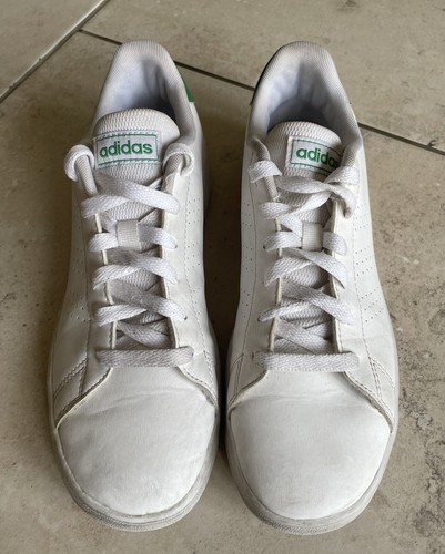 Adidas UK 5 Advantage scarpe da ginnastica da campo base bianche