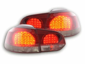 2 lights faros ARRIÈRE FEUX 4250414625702 VW Golf 6 1K 08 nero/red - Imagen 1 de 8
