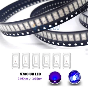 5630/5730 SMD 0.5W 0.2W UV Purple Light chip lamps 395nm 365nm Light Diode NEW - Picture 1 of 5