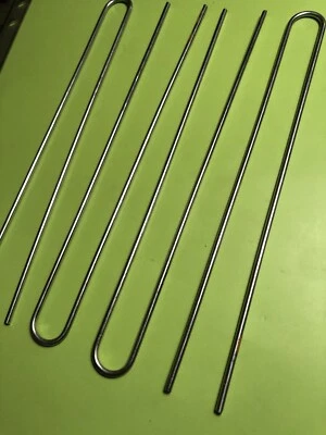 4 Landscape Pins, Outdoor Decoration Anchors, Inflatable Stakes, 2-prong Spikes - Image 1 of 4