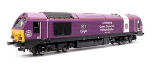 Hornby R30333 OO Gauge DB Cargo, Class 67, 67007 'Queen's Jubilee' - Era 11 - Foto 1 di 2