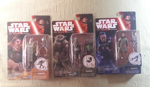 STAR WARS The Force Awakens Unkar Plutt - Hassk Thug - Tasu Leech 3.75" Cover