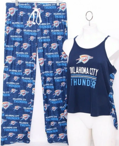 NEW Oklahoma City OKC Thunder NBA Concepts Sport Tank Pants Pajama Set Women's M Cover