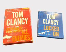 Lot 2 Tom Clancy Audiobooks - Locked On & Against All Enemies