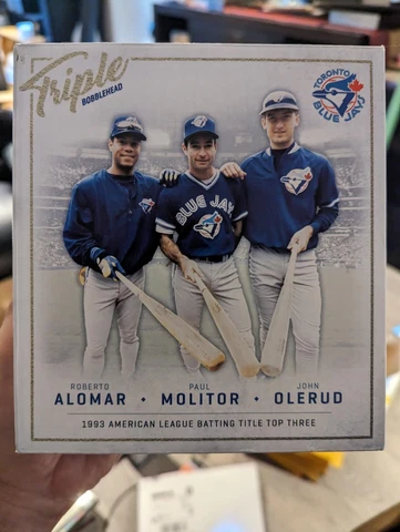 Alomar, Molitor & Olerud Triple Bobblehead - Toronto Blue Jays - 2018 SGA Cover