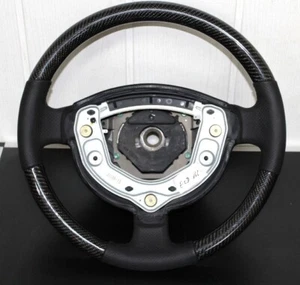 Lenkrad Airbaglenkrad Carbon Leder Mercedes W168 A KLASSE - Bild 1 von 1