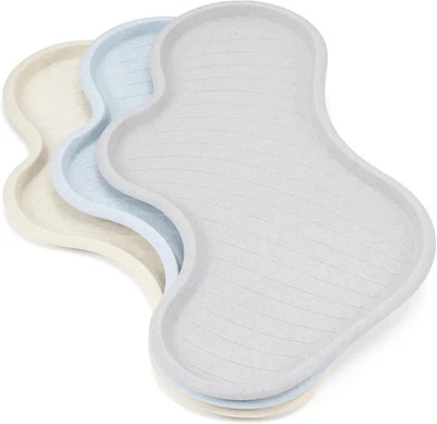 Li&Zhao Plastic Serving Trays - 3 PCS Restaurant Trays, Large, for Serving Food - Image 1 of 2