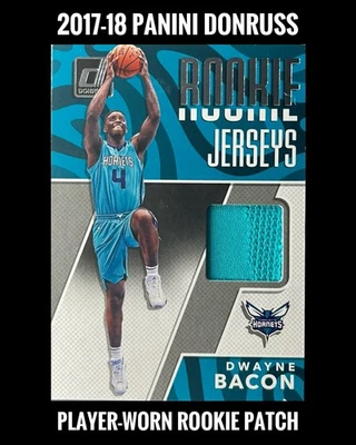 Dwayne Bacon 2017-18 Donruss #RJ-DB2 Rookie Jerseys Player-Worn Patch (RC)  - Image 1 of 2