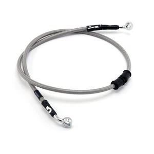 Tubi freno anteriori superiori, inox con rivestimento trasparente 17-18 softail  - Foto 1 di 1