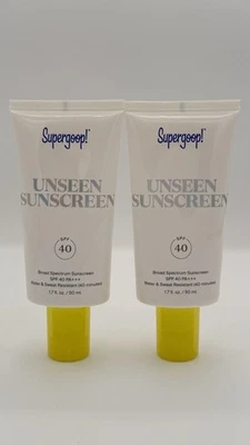 Supergoop! Unseen Sunscreen SPF 40 (SPF) 1.7 Oz Exp-4/2027 (NB) 2 Pieces Sealed - Image 1 of 3