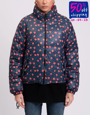 RRP€1261 IENKI IENKI Down Quilted Jacket Size S Floral Padded High Neck Full Zip - Image 1 of 4