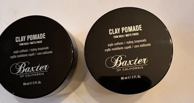 2 Baxter of California Clay Pomade Firm Hold acabamento fosco lote de 2 novos - Imagem 1 de 4