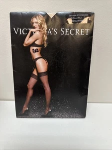 Victoria's Secret Thigh High Classic Stockings Nude Sheer Size C Made in Canada - Picture 1 of 6