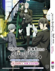 Black Butler Season 5 Kuroshitsuji Midori no Majo-hen Anime DVD English Dub - Picture 1 of 10