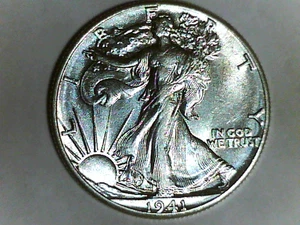 1941 Walking Liberty Silver Half Dollar High Grade Lot I - Picture 1 of 2