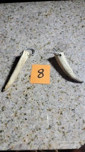 2 handgefertigte echte Geweih Schlüsselanhänger Made in USA GESCHENK Jäger Outdoorman rustikal  - Bild 1 von 1