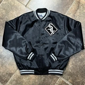 Vintage 90s Chalk Line MLB Chicago White Sox Satin Bomber Jacket - Picture 1 of 6