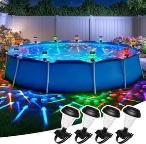 Solar Pool Lights for Framed Above Ground Pools Waterproof Lights at Night Ba... - Bild 1 von 4