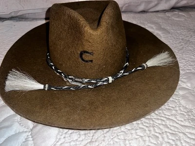 Sombrero de Vaquero Charlie 1 Caballo Fieltro Marrón Talla Pequeña Foto 1 de 4
