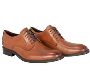 Scarpe Oxford Cole Haan Uomo Taglia 13, Moderne Essential Punta Tinta Unita, British Tan - Foto 1 di 6