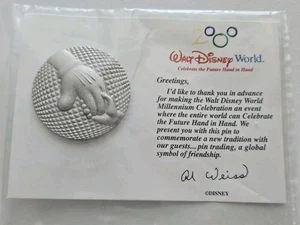 Cast  Member Celebrate The Future Hand In Hand Authentic Disney EPCOT pin - Picture 1 of 3