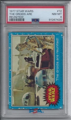 1977 Topps Star Wars Series 1 The Droids are Reunited #12 - PSA 8 NM-MT - Image 1 of 2