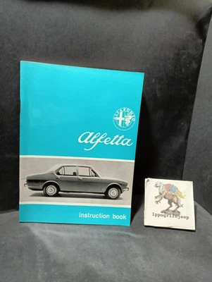 Libretto uso e manutenzione Alfa Romeo Alfetta originale in inglese 1975 - Immagine 1 di 4