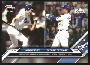 2024 Topps Now #KGFF Kirk Gibson Freddie Freeman/11624* - Foto 1 di 2